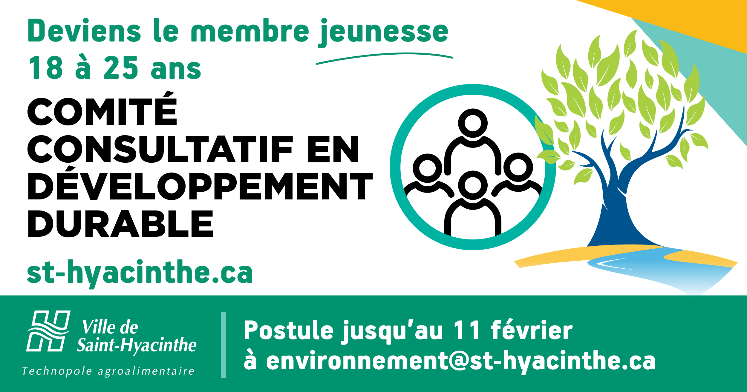 Un poste jeunesse vacant au comité consultatif en développement durable